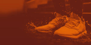 Sneakers ready to run, background image